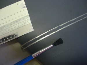 Painting on rivets